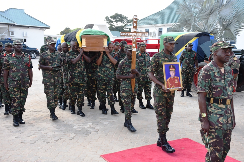 Marehemu Meja Jenerali Joseph Lesulie (mstaafu) aagwa 