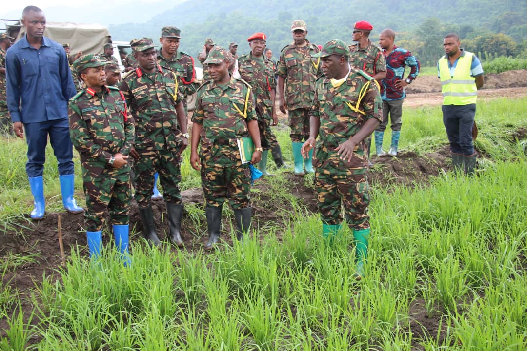 ​Mnadhimu Mkuu wa JWTZ atembelea mradi wa kilimo cha Mpunga Chita